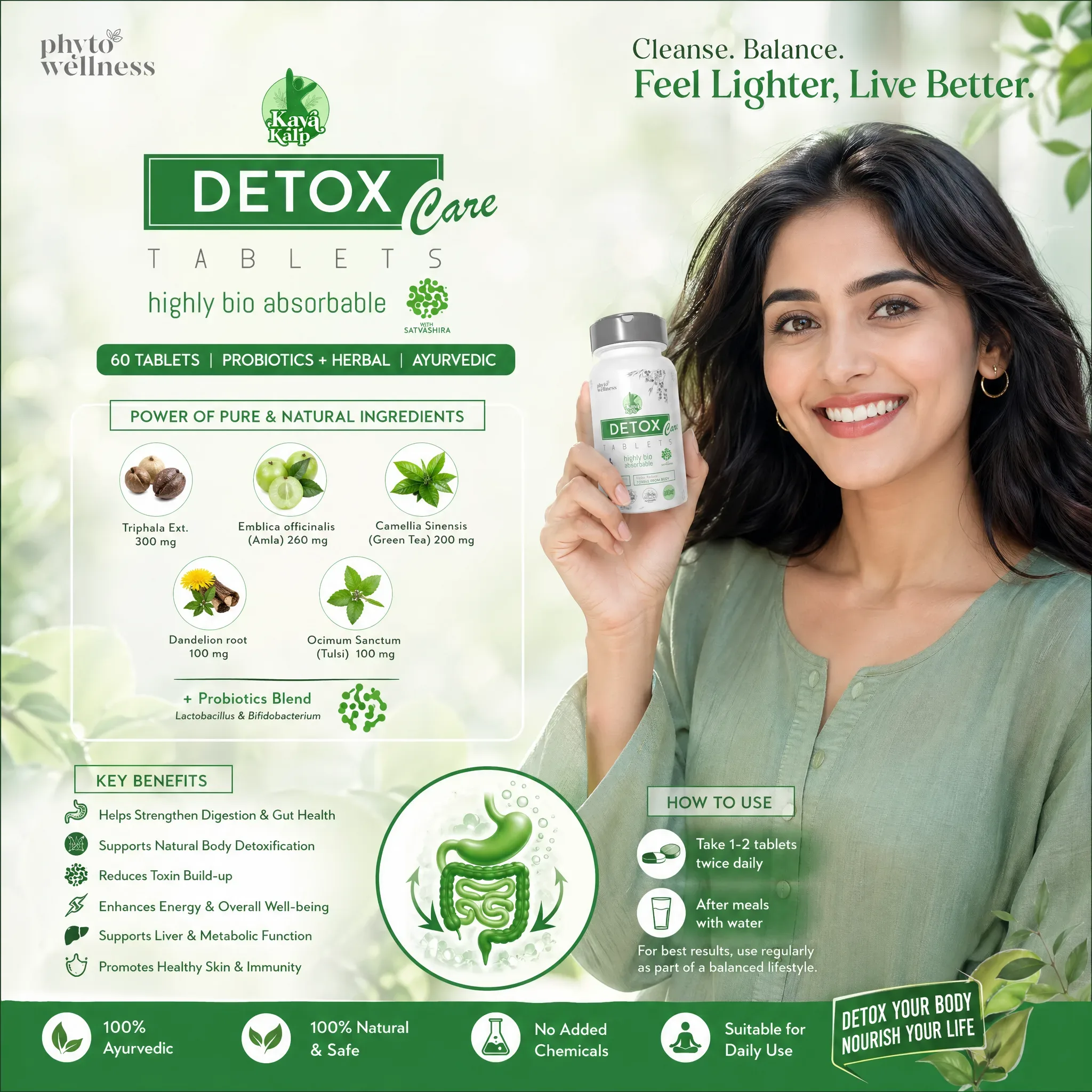 Probiotic Detoxification Care 60 Tablets (HS00602)